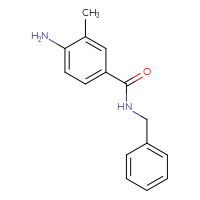Chemical structure of 4-amino-N-benzyl-3-methylbenzamide - CSSB00000517554
