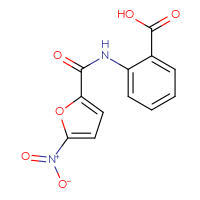 Chemical structure of 2-(5-nitrofuran-2-amido)benzoic acid - CSSB00000722154