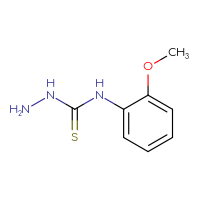 Chemical structure of 3-amino-1-(2-methoxyphenyl)thiourea - CSSB00000182807