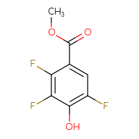 Chemical structure of methyl 2,3,5-trifluoro-4-hydroxybenzoate - CSSB00010189586