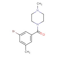 Chemical structure of 1-(3-bromo-5-methylbenzoyl)-4-methylpiperazine - CSSB00004312537