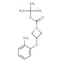 Chemical structure of tert-butyl 3-(2-aminophenoxy)azetidine-1-carboxylate - CSSB00138096950