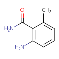 Chemical structure of 2-amino-6-methylbenzamide - CSSB00102558177