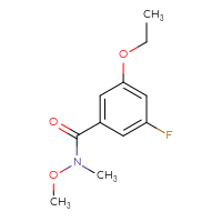 Chemical structure of 3-ethoxy-5-fluoro-N-methoxy-N-methylbenzamide - CSSB07126191641