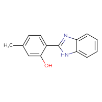 Chemical structure of 2-(1H-1,3-benzodiazol-2-yl)-5-methylphenol - CSSB00000677473