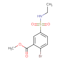 Chemical structure of methyl 2-bromo-5-(ethylsulfamoyl)benzoate - CSSB00000401991