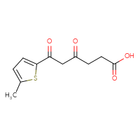 Chemical structure of 6-(5-methylthiophen-2-yl)-4,6-dioxohexanoic acid - CSSB21432520612