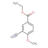 Chemical structure of ethyl 3-cyano-4-methoxybenzoate - CSSB00010149323