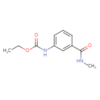 Chemical structure of ethyl N-[3-(methylcarbamoyl)phenyl]carbamate - CSSB00000253156
