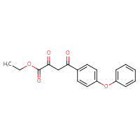 Chemical structure of ethyl 2,4-dioxo-4-(4-phenoxyphenyl)butanoate - CSSB14823772508