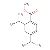 Chemical structure of methyl 2,4-bis(propan-2-yl)benzoate - CSSB01397642173