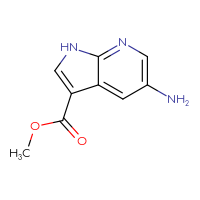 Chemical structure of methyl 5-amino-1H-pyrrolo[2,3-b]pyridine-3-carboxylate - CSSB00009860009