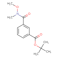 Chemical structure of tert-butyl 3-[methoxy(methyl)carbamoyl]benzoate - CSSB00990255185