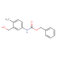 Chemical structure of benzyl N-[3-(hydroxymethyl)-4-methylphenyl]carbamate - CSSB03496558336