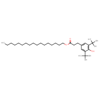 Chemical structure of heptadecyl 3-(3,5-di-tert-butyl-4-hydroxyphenyl)propanoate - CSSB20963195814