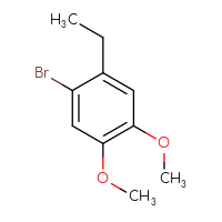 Chemical structure of 1-bromo-2-ethyl-4,5-dimethoxybenzene - CSSB00020761657