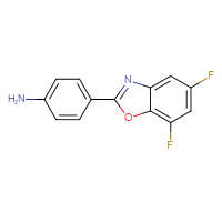 Chemical structure of 4-(5,7-difluoro-1,3-benzoxazol-2-yl)aniline - CSSB00133287726