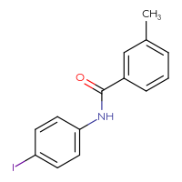 Chemical structure of N-(4-iodophenyl)-3-methylbenzamide - CSSB00000250628