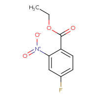 Chemical structure of ethyl 4-fluoro-2-nitrobenzoate - CSSB00012359162