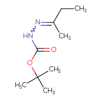 Chemical structure of N'-(butan-2-ylidene)(tert-butoxy)carbohydrazide - CSSB00015271747