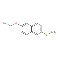 Chemical structure of 2-ethoxy-6-(methylsulfanyl)naphthalene - CSSB14962588018