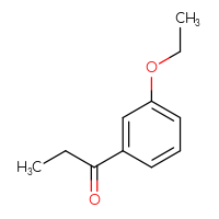 Chemical structure of 1-(3-ethoxyphenyl)propan-1-one - CSSB00011350526