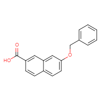 Chemical structure of 7-(benzyloxy)naphthalene-2-carboxylic acid - CSSB00010733369