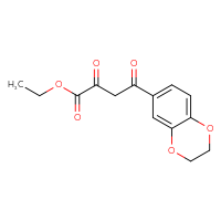 Chemical structure of ethyl 4-(2,3-dihydro-1,4-benzodioxin-6-yl)-2,4-dioxobutanoate - CSSB00000522020