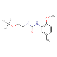 Chemical structure of 1-(2-methoxy-5-methylphenyl)-3-[2-(²H₃)methoxyethyl]urea - CSSB21432479702