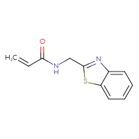 Chemical structure of N-[(1,3-benzothiazol-2-yl)methyl]prop-2-enamide - CSSB00011325613