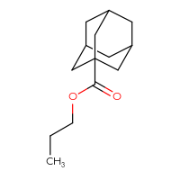 Chemical structure of propyl adamantane-1-carboxylate - CSSB00000170120