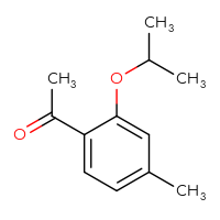 Chemical structure of 1-[4-methyl-2-(propan-2-yloxy)phenyl]ethan-1-one - CSSB00011245062