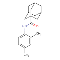 Chemical structure of N-(2,4-dimethylphenyl)adamantane-1-carboxamide - CSSB00027966836