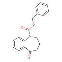 Chemical structure of benzyl 5-oxo-2,3,4,5-tetrahydro-1H-1-benzazepine-1-carboxylate - CSSB00022769560