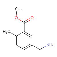 Chemical structure of methyl 5-(aminomethyl)-2-methylbenzoate - CSSB00010264022