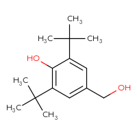 Chemical structure of 2,6-di-tert-butyl-4-(hydroxymethyl)phenol - CSSB00000511239