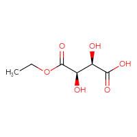 Chemical structure of (2R,3R)-4-ethoxy-2,3-dihydroxy-4-oxobutanoic acid - CSSB00046260650