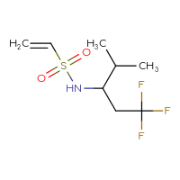 Chemical structure of N-(1,1,1-trifluoro-4-methylpentan-3-yl)ethene-1-sulfonamide - CSMB21332123919