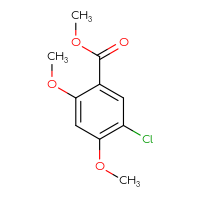 Chemical structure of methyl 5-chloro-2,4-dimethoxybenzoate - CSSB00012921590