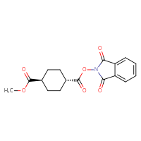 Chemical structure of 1-(1,3-dioxo-2,3-dihydro-1H-isoindol-2-yl) 4-methyl (1r,4r)-cyclohexane-1,4-dicarboxylate - CSSB00133016391