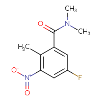 Chemical structure of 5-fluoro-N,N,2-trimethyl-3-nitrobenzamide - CSSB06651388415