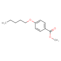Chemical structure of methyl 4-(pentyloxy)benzoate - CSSB00000148910