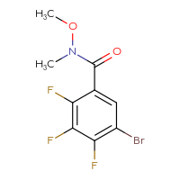 Chemical structure of 5-bromo-2,3,4-trifluoro-N-methoxy-N-methylbenzamide - CSSB03443278127