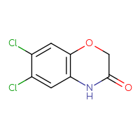 Chemical structure of 6,7-dichloro-3,4-dihydro-2H-1,4-benzoxazin-3-one - CSSB00000723012