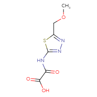 Chemical structure of {[5-(methoxymethyl)-1,3,4-thiadiazol-2-yl]carbamoyl}formic acid - CSSB00010368296