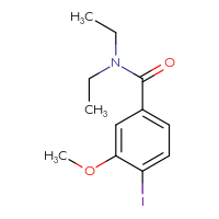 Chemical structure of N,N-diethyl-4-iodo-3-methoxybenzamide - CSSB00889423068