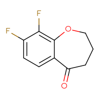 Chemical structure of 8,9-difluoro-2,3,4,5-tetrahydro-1-benzoxepin-5-one - CSSB00011799182