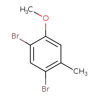 Chemical structure of 1,5-dibromo-2-methoxy-4-methylbenzene - CSSB00011827664
