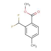 Chemical structure of methyl 2-(difluoromethyl)-4-methylbenzoate - CSSB07179259951