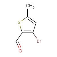 Chemical structure of 3-bromo-5-methylthiophene-2-carbaldehyde - CSSB00011361552